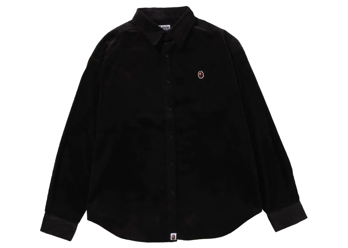 BAPE BAPE Ape Head One Point Corduroy Shirt Black