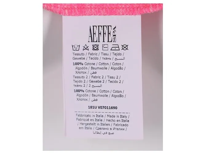 Camiseta Alberta Ferretti Saturday de algodón rosa 