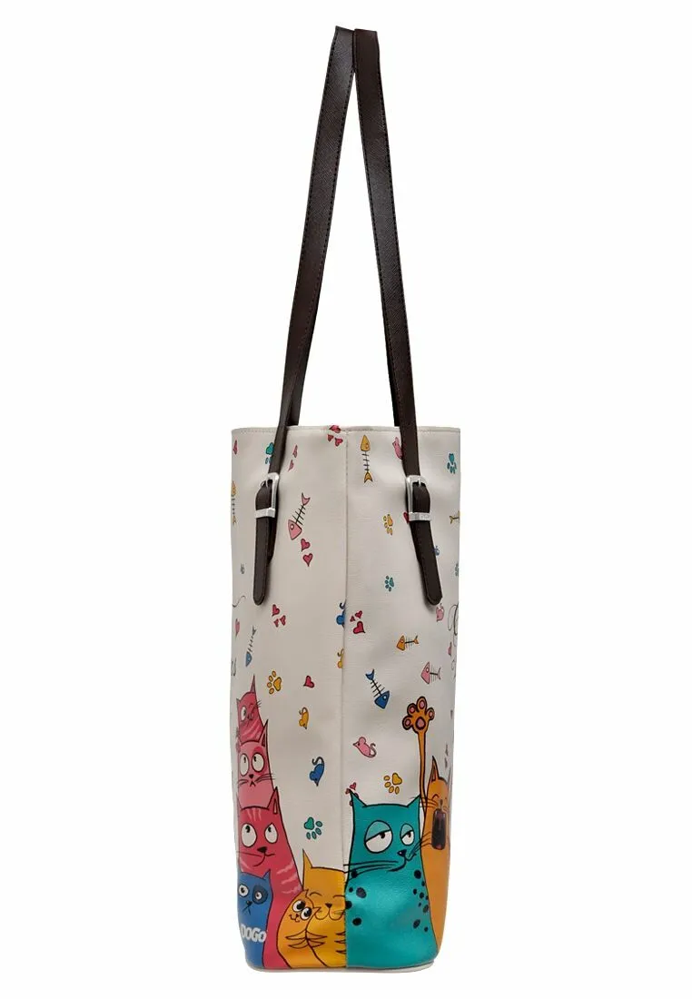 Cat Lovers, Printed Strapped Tall Bag