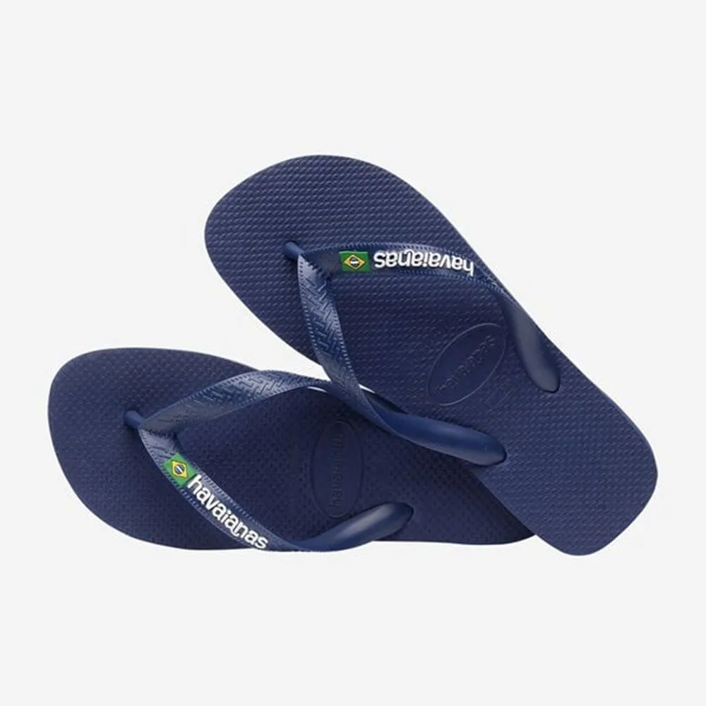 Chanclas Azules Havaianas Brasil Logo Navy Blue 43/44