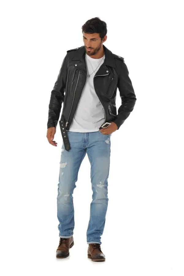 Chaqueta Hombre Schott 519 Black