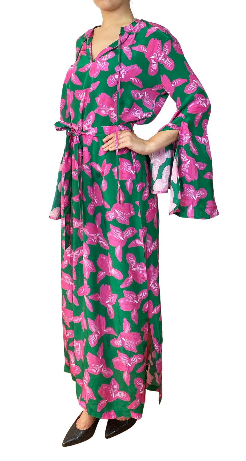 CHER Vestido Verde Flores
