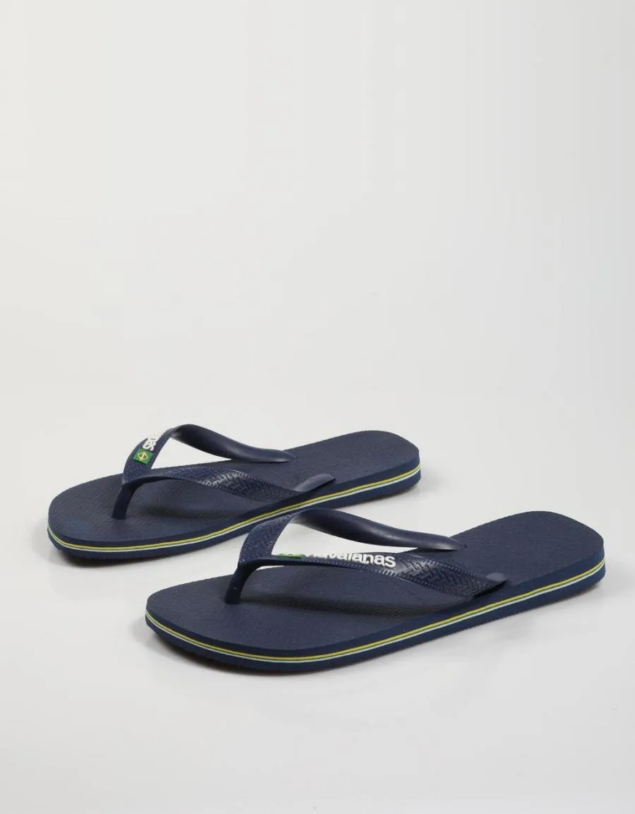  chinelos HAVAIANAS Brasil Logo 4110850 en Azul marinho 75236