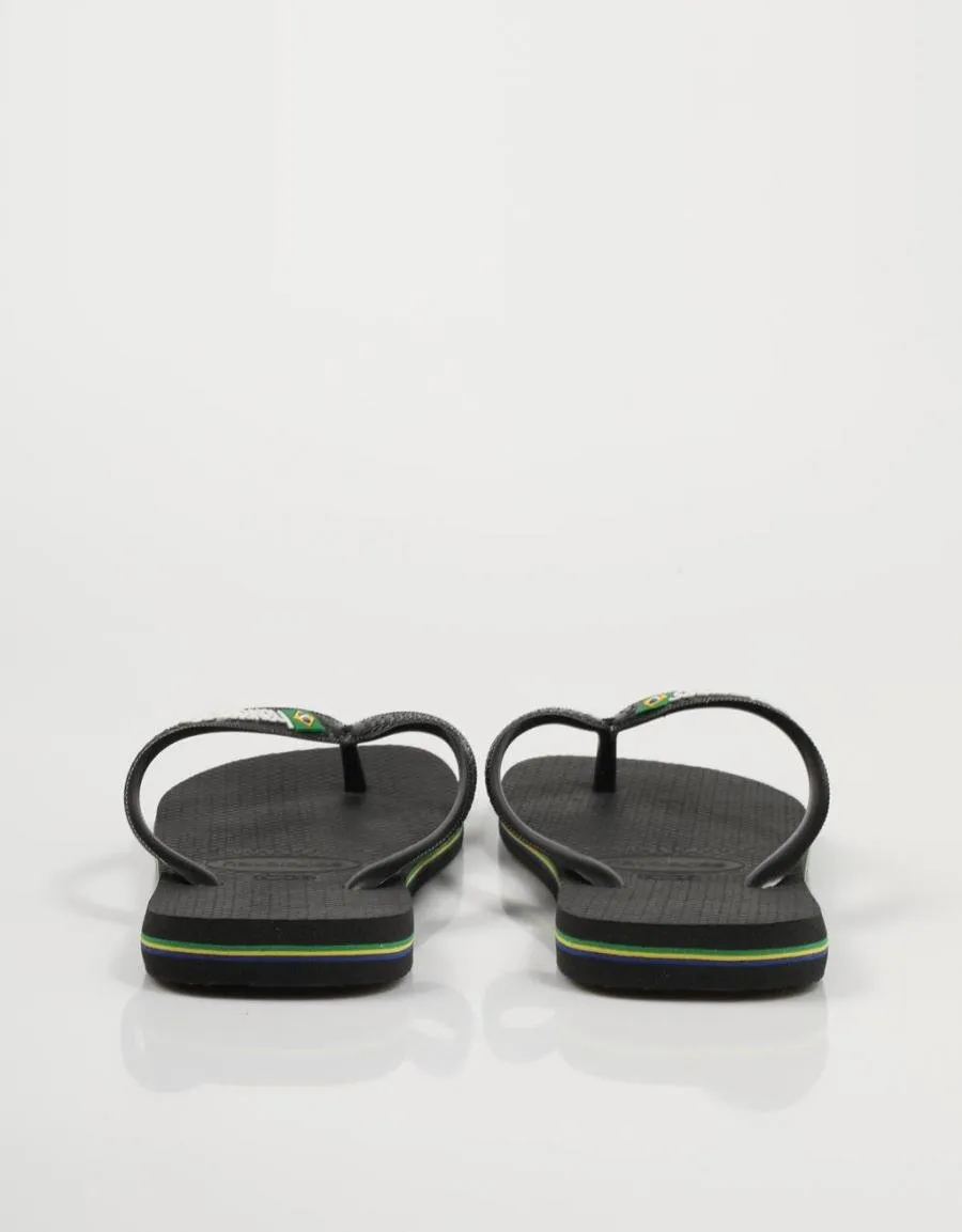  chinelos HAVAIANAS Brasil Logo 4110850 en Preto 75234