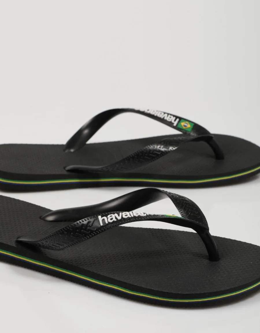  chinelos HAVAIANAS Brasil Logo 4110850 en Preto 75234