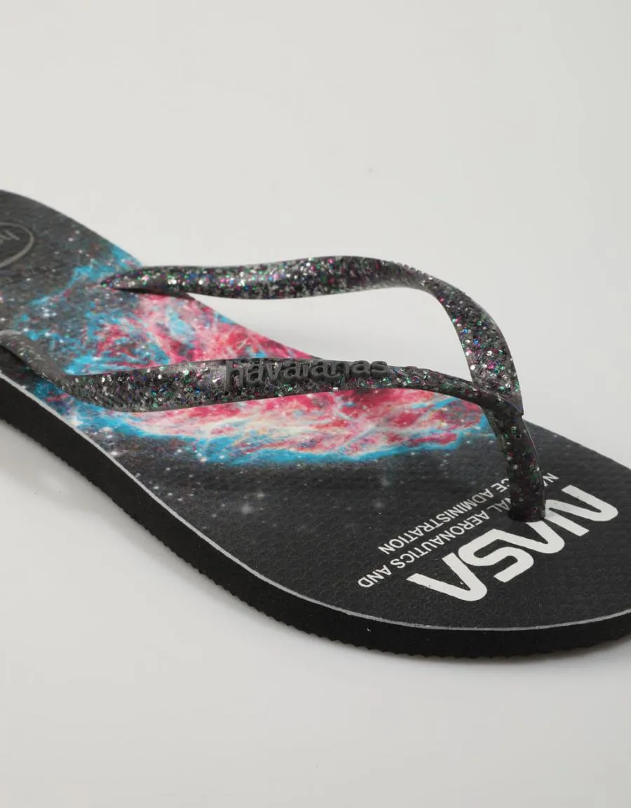  chinelos HAVAIANAS Slim Nasa en Preto 79286