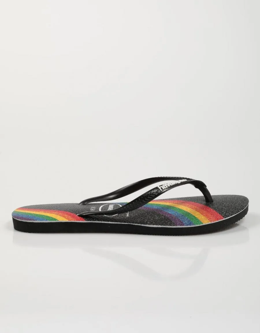  chinelos HAVAIANAS Slim Pride en Preto 75557