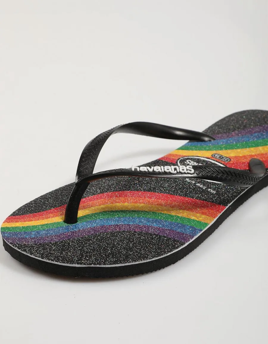  chinelos HAVAIANAS Slim Pride en Preto 75557