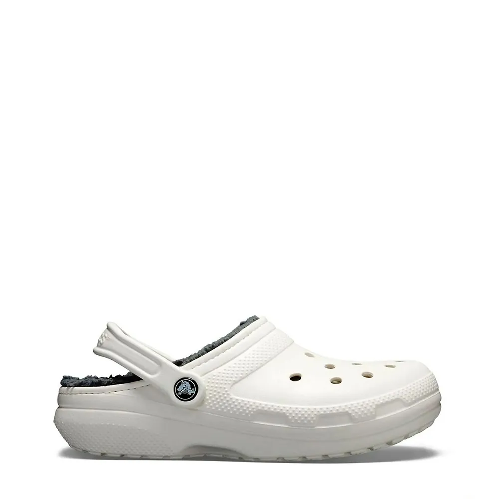 CROCS CLASSIC CLOG LINED CORDERITO BLANCO/ GRIS