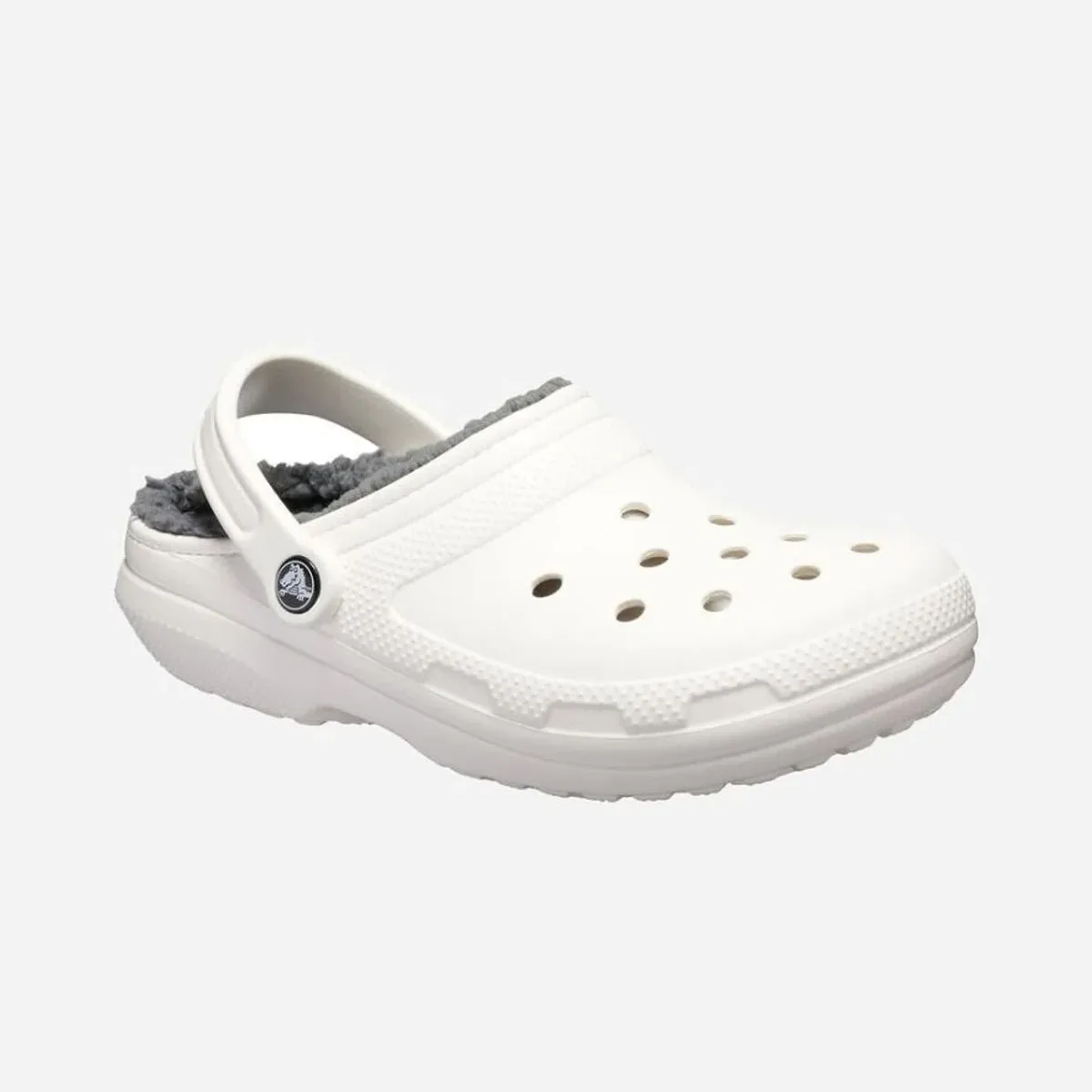 CROCS CLASSIC CLOG LINED CORDERITO BLANCO/ GRIS