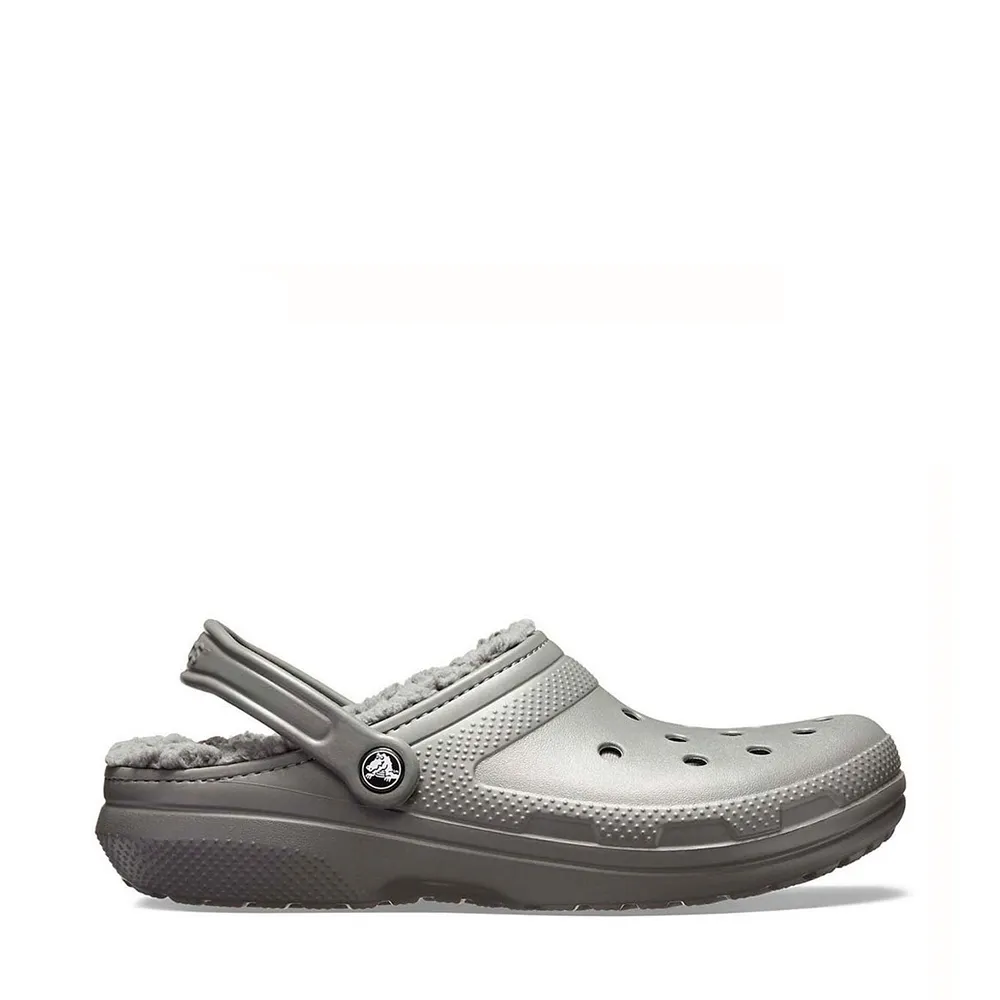 CROCS CLASSIC CLOG LINED CORDERITO GRIS OSCURO