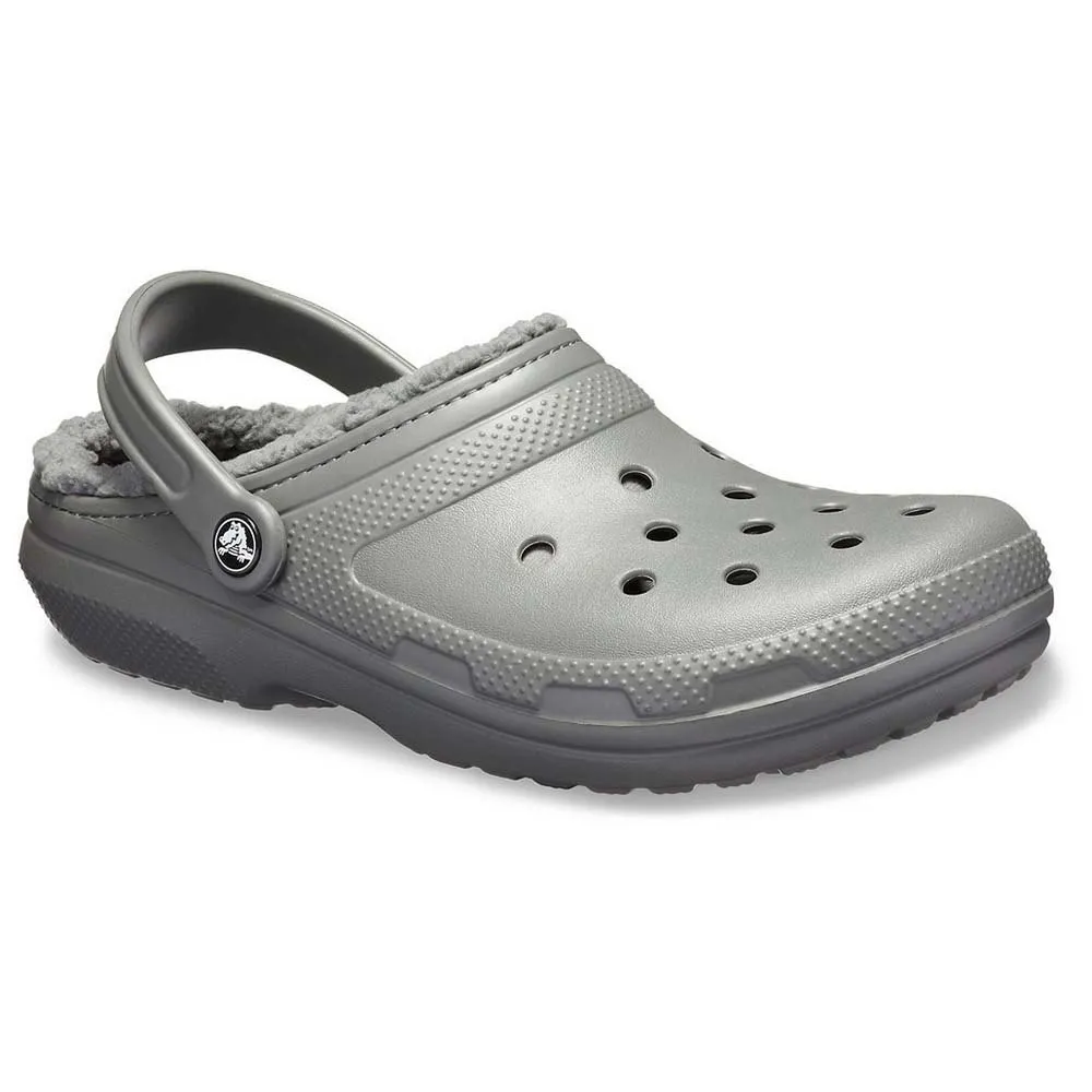 CROCS CLASSIC CLOG LINED CORDERITO GRIS OSCURO