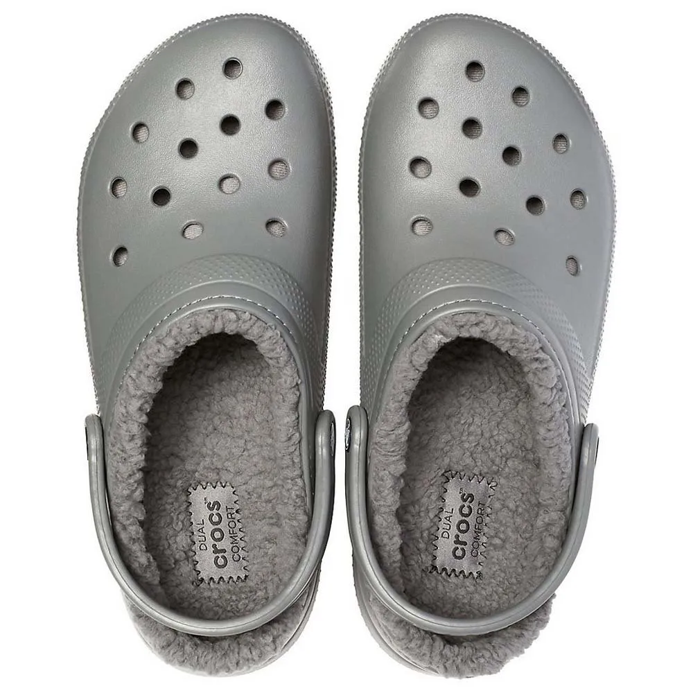 CROCS CLASSIC CLOG LINED CORDERITO GRIS OSCURO