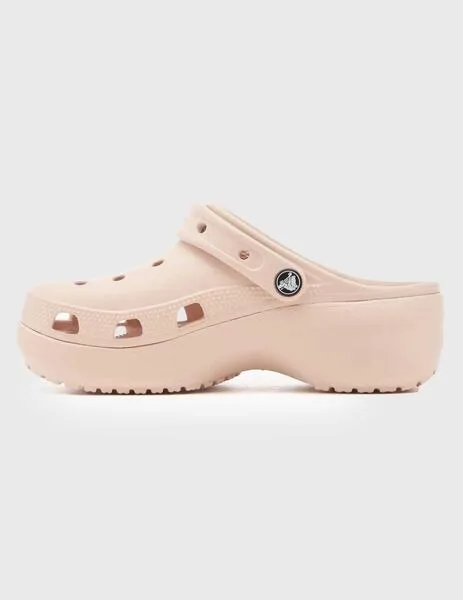 Crocs Classic Platform Clog W Zuecos con plataforma rosas