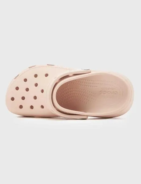 Crocs Classic Platform Clog W Zuecos con plataforma rosas