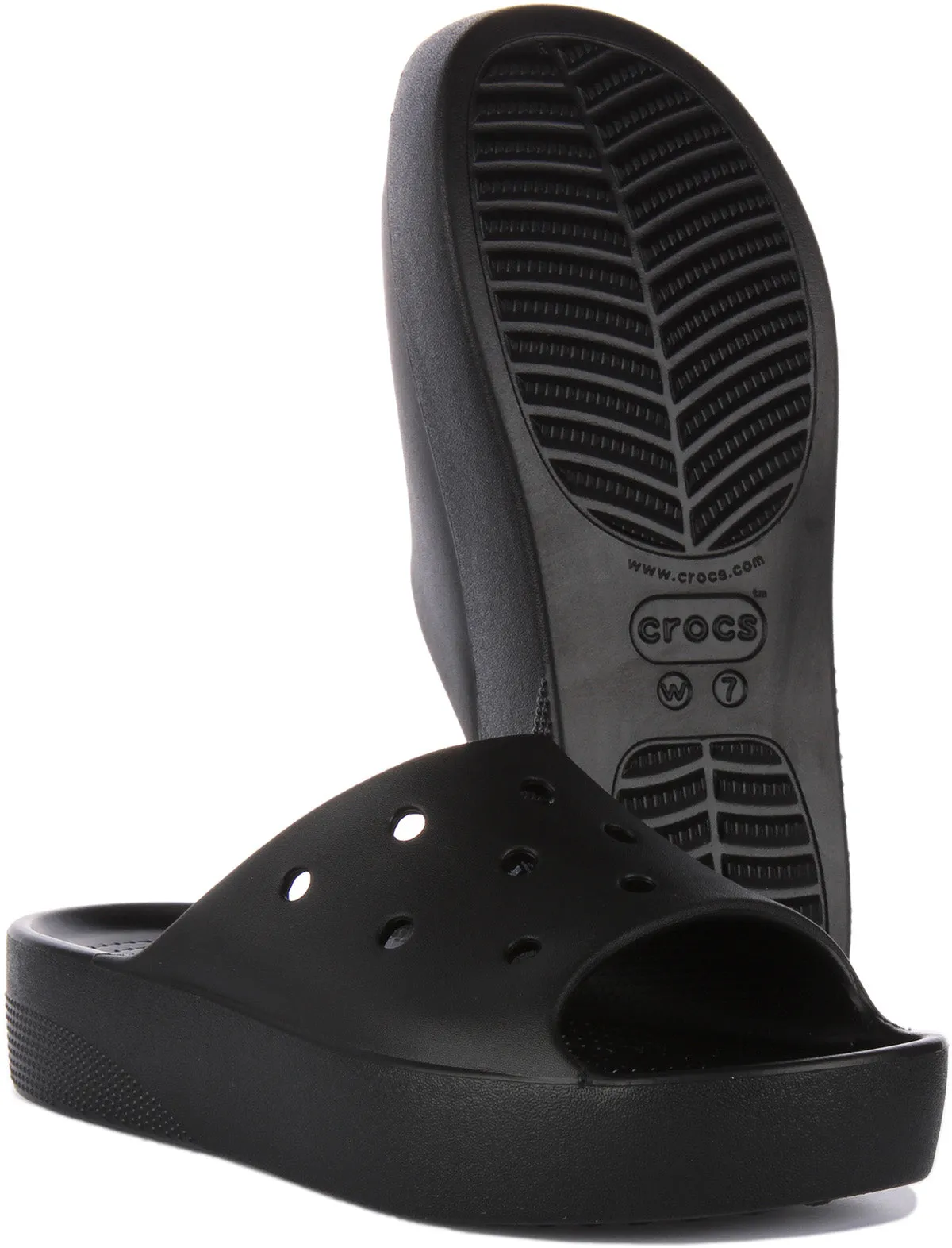 Crocs Classic Platform Sandalias para mujer en menta