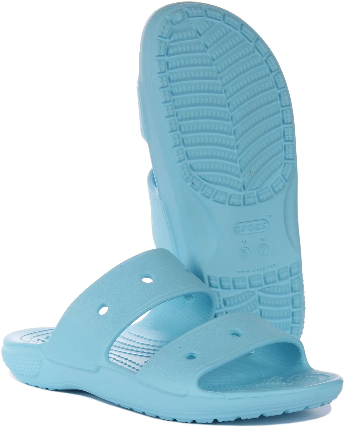 Crocs Classic Sandalia ligera para en marfil