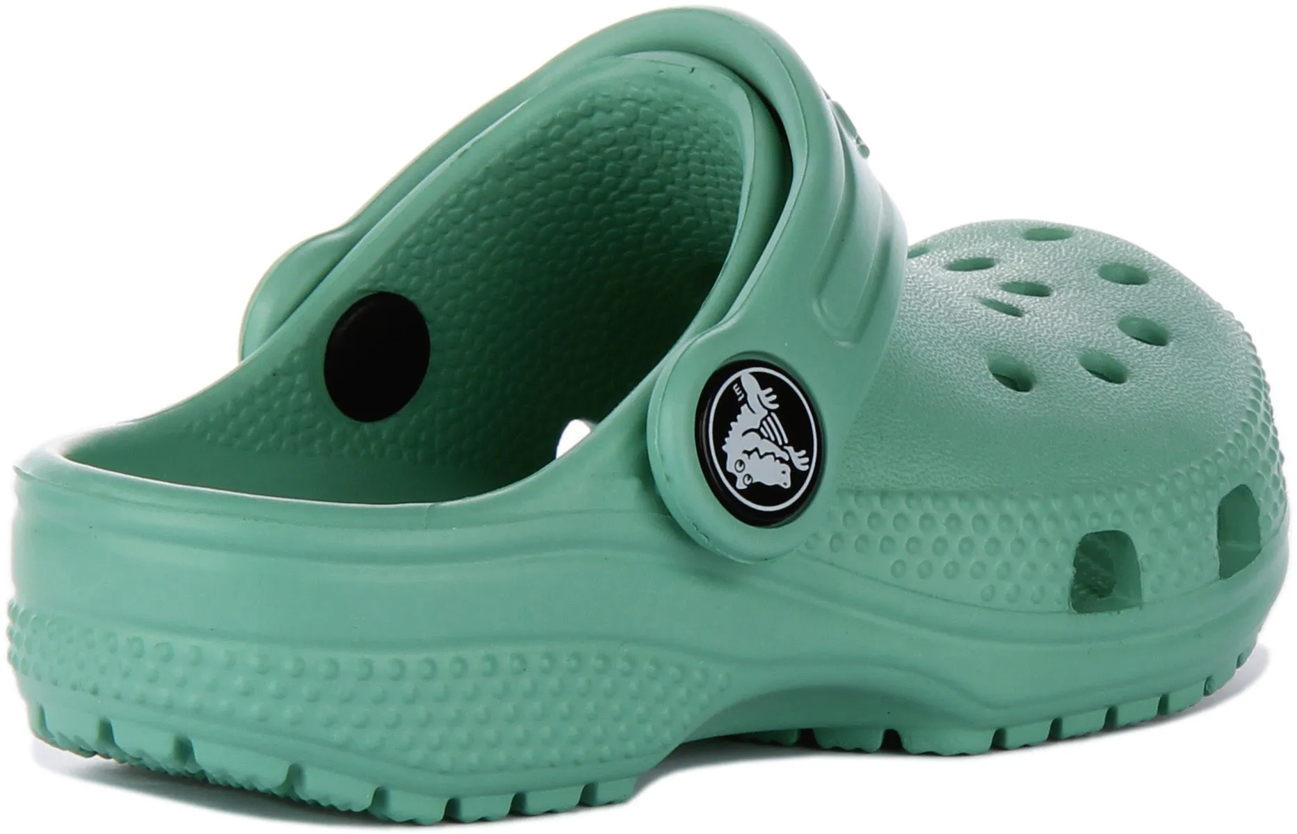 Crocs Classic Zueco con correa trasera para bebés en azul