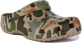 Crocs Classic Zueco con estampado de camuflaje para en camuflaje