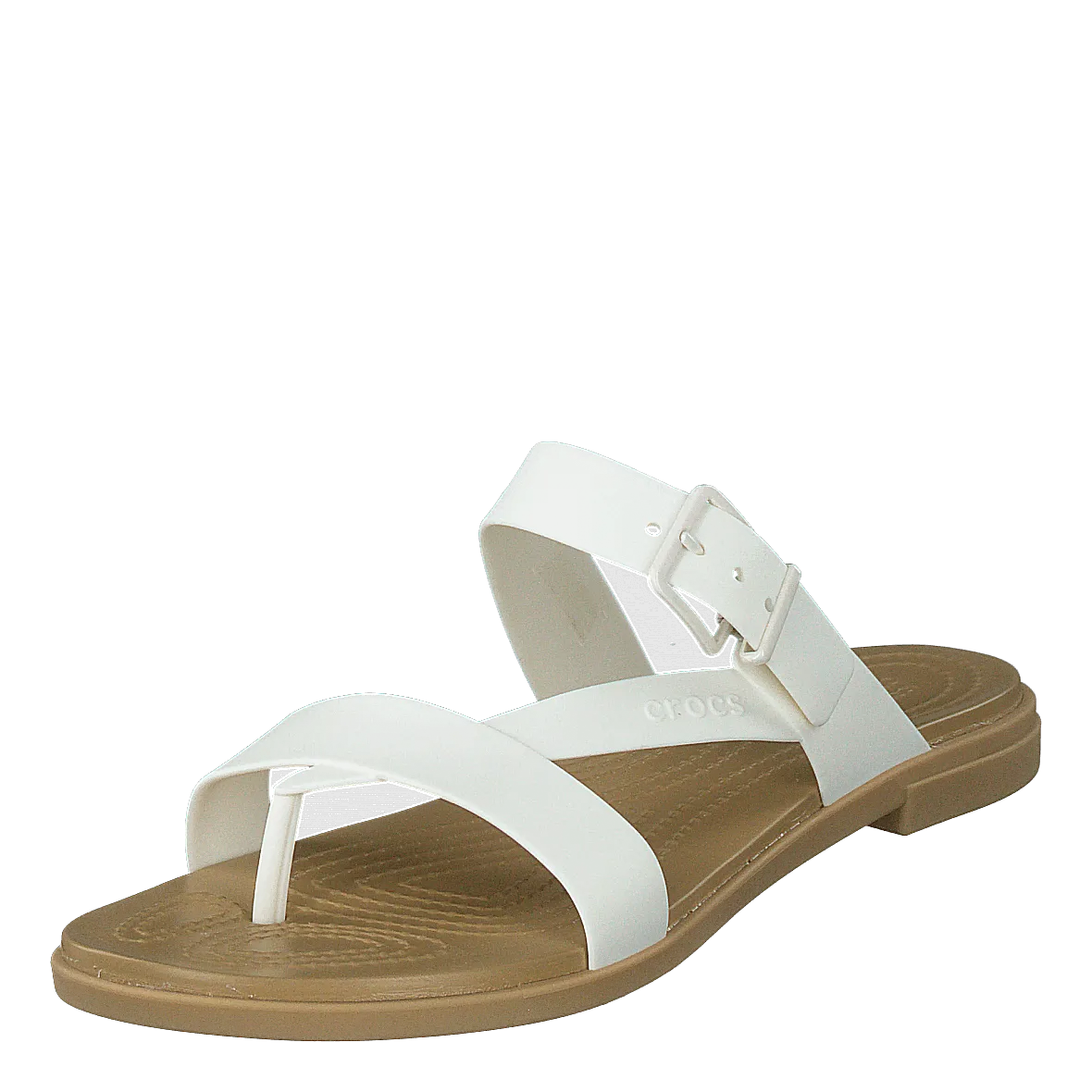 Crocs Crocs Tulum Toe Post Sandal W Oyster/tan