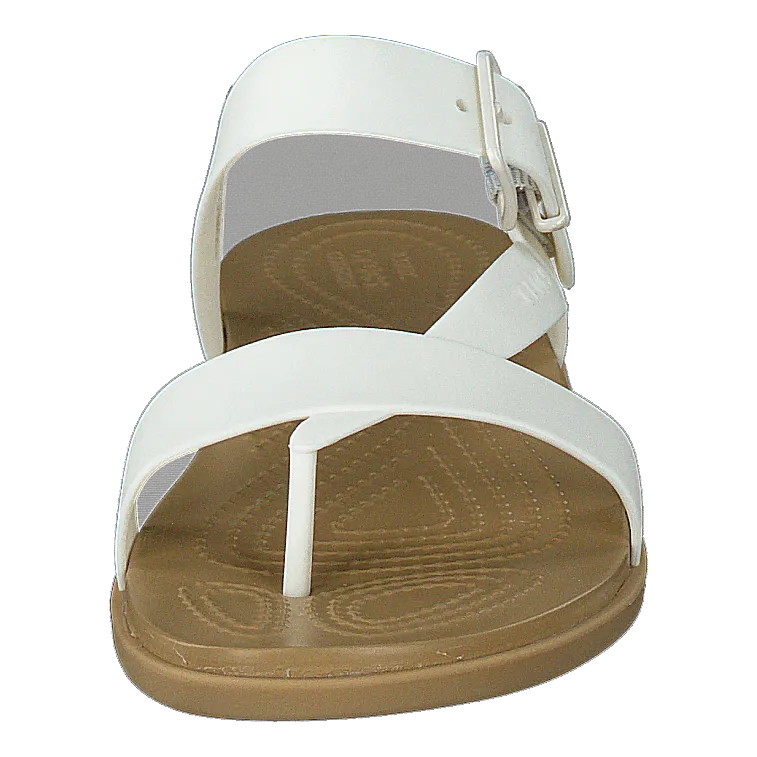 Crocs Crocs Tulum Toe Post Sandal W Oyster/tan