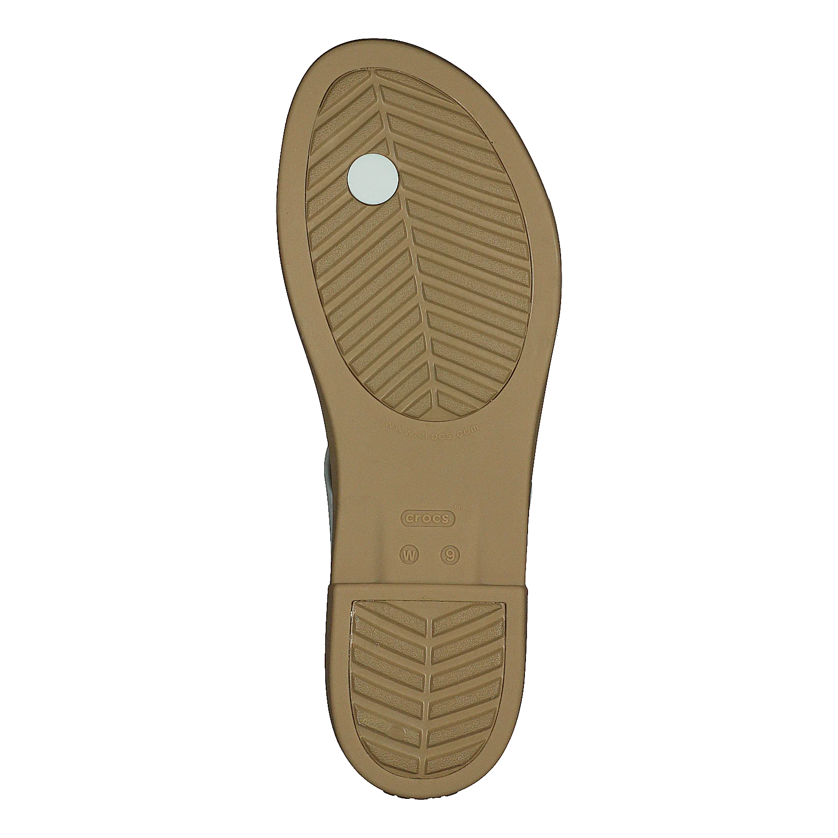 Crocs Crocs Tulum Toe Post Sandal W Oyster/tan