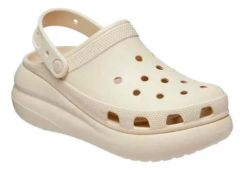 Crocs Originales Classic Crush Mujer Beige 207521c2y2 Empo