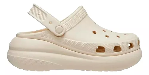 Crocs Originales Classic Crush Mujer Beige 207521c2y2 Empo