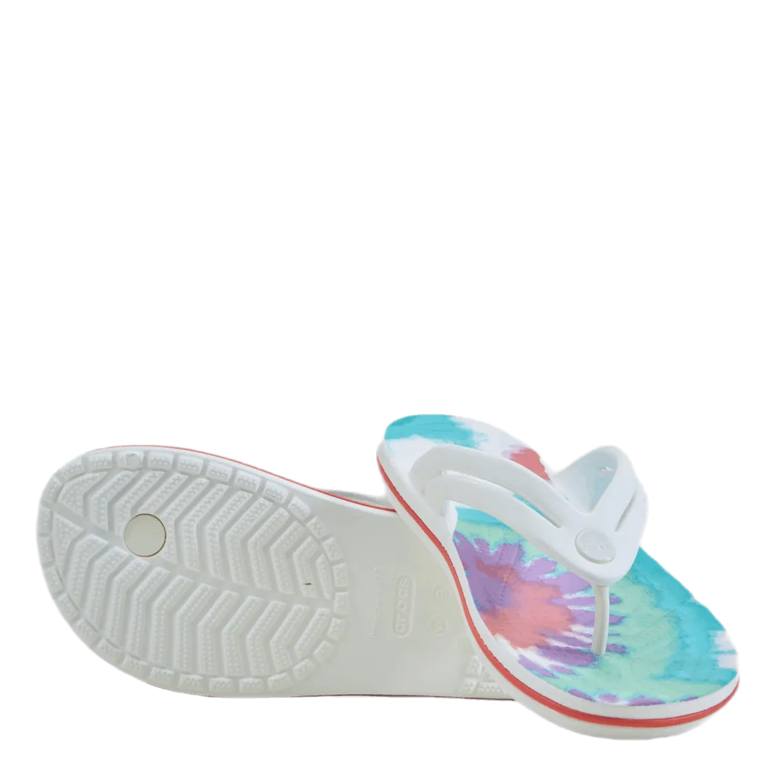 Crocs Tie Dye Flip-Flop Purple / White