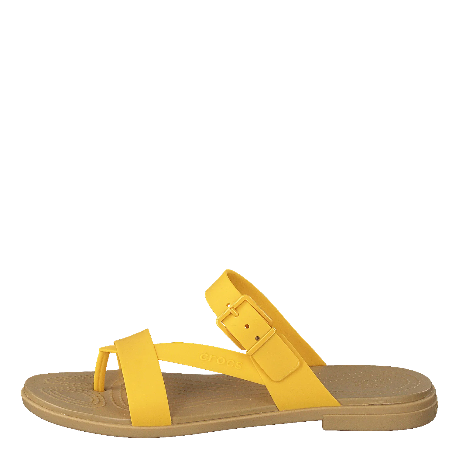 Crocs Tulum Toe Post Sandal Women Canary / Tan