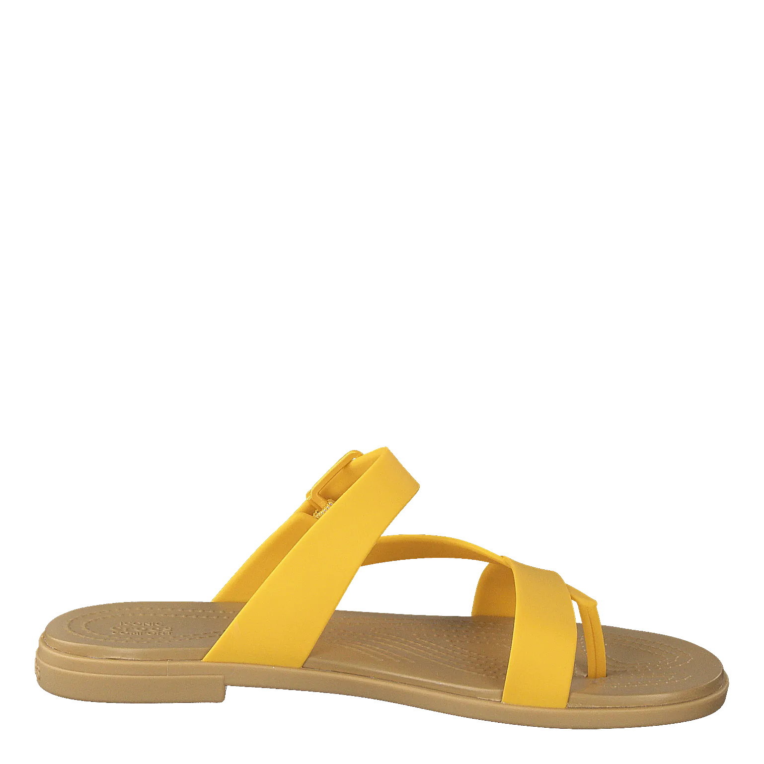 Crocs Tulum Toe Post Sandal Women Canary / Tan