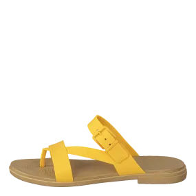 Crocs Tulum Toe Post Sandal Women Canary / Tan