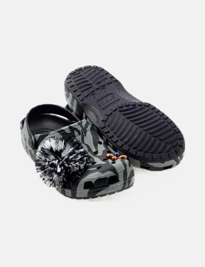 Crocs Zueco animal print combinado