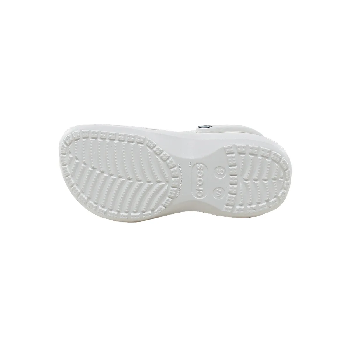 Crocs Zuecos Classic Crush Clog – White – Mujer – 207521100