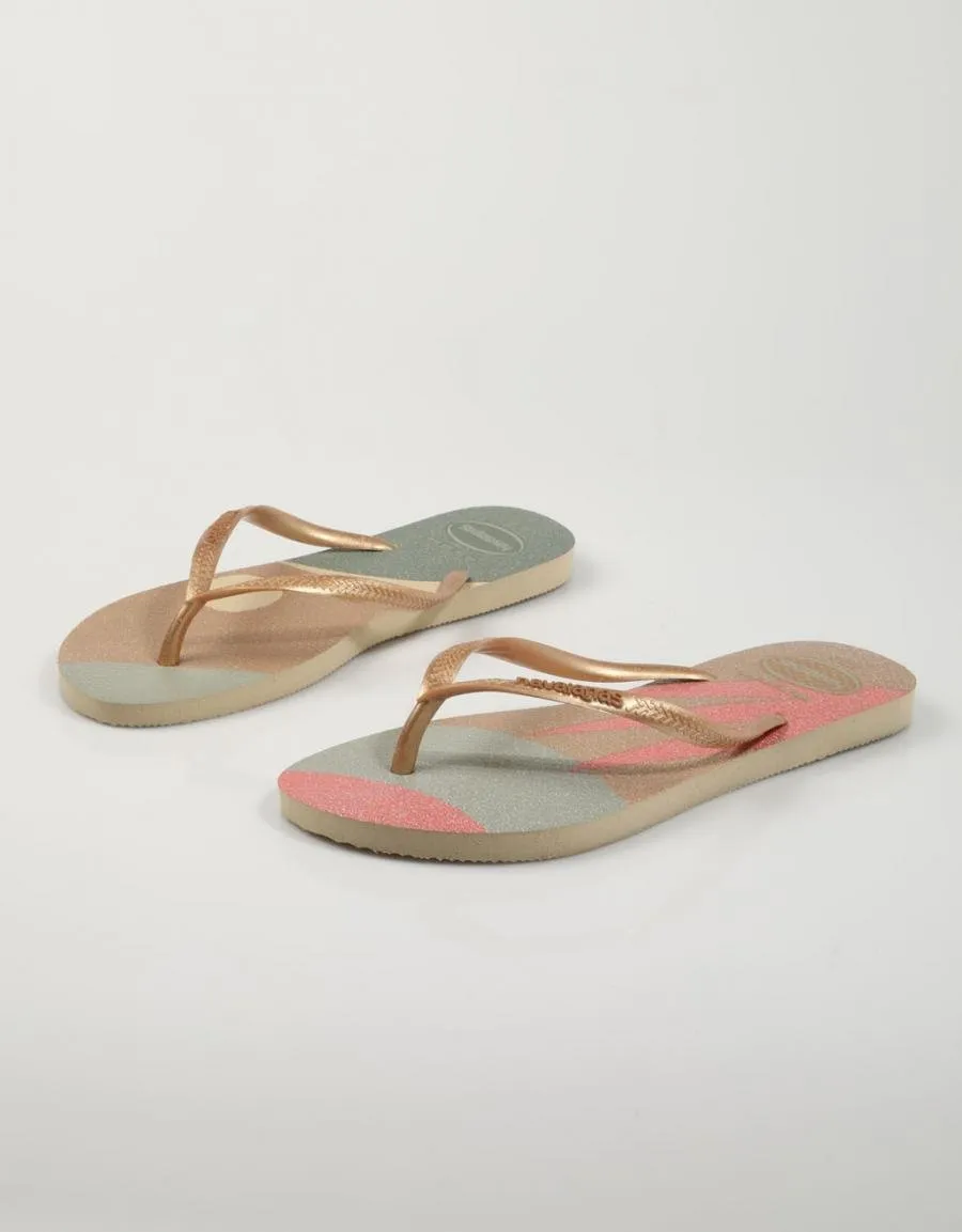  flip flops HAVAIANAS Slim en Gold 79276