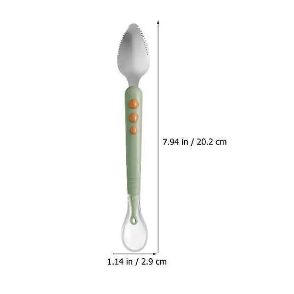 Fruit Puree Spoon Double Head Baby Food Spoon Baby Silicone Feeding Spoon For Infant