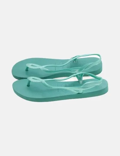 Havaianas Chancla verde lisa