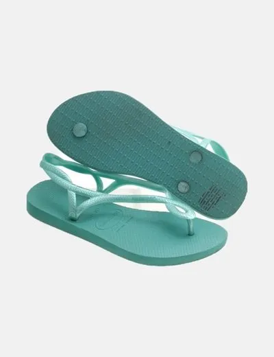 Havaianas Chancla verde lisa