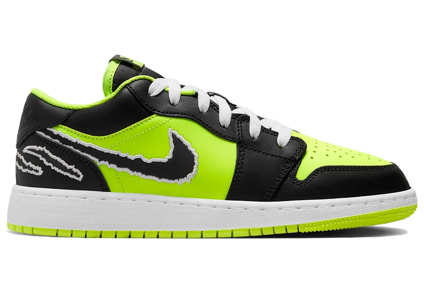 Jordan Air Jordan 1 Low SE Black Cat Volt