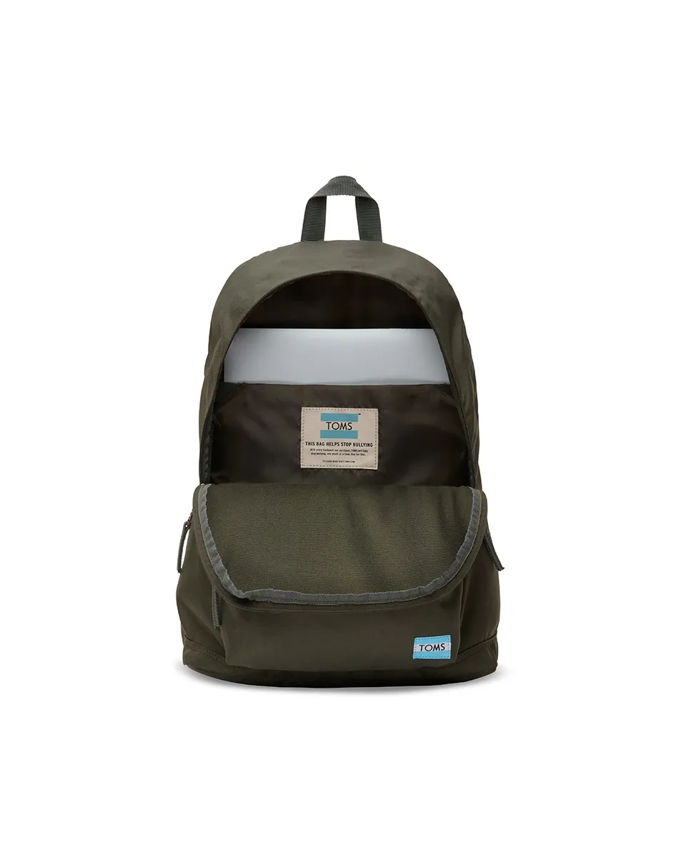Mochila poliéster verde oliva