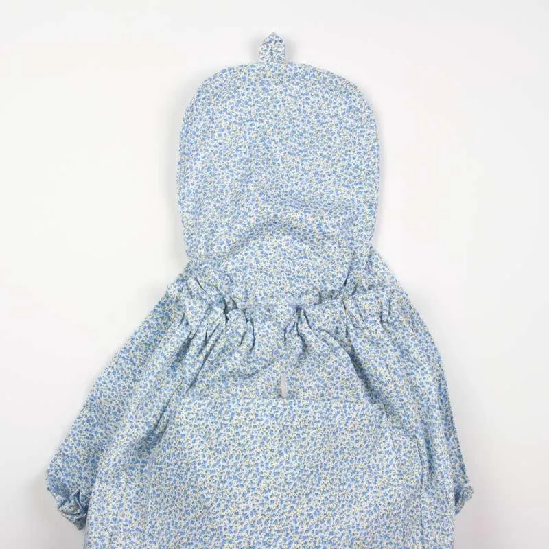 Mochila Regina flor azul