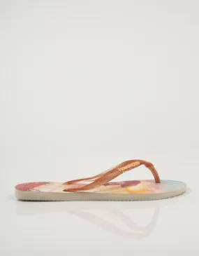  nu pieds HAVAIANAS Slim en Beige 79271