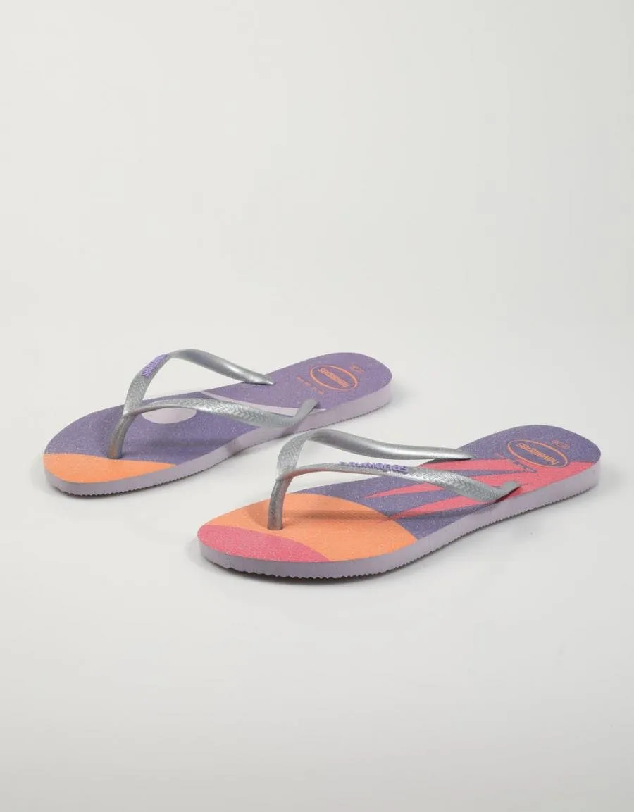  nu pieds HAVAIANAS Slim en Violet 79275