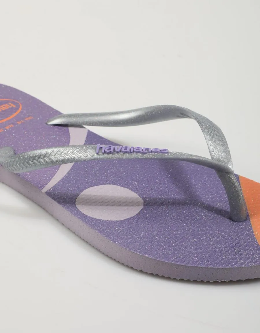  nu pieds HAVAIANAS Slim en Violet 79275