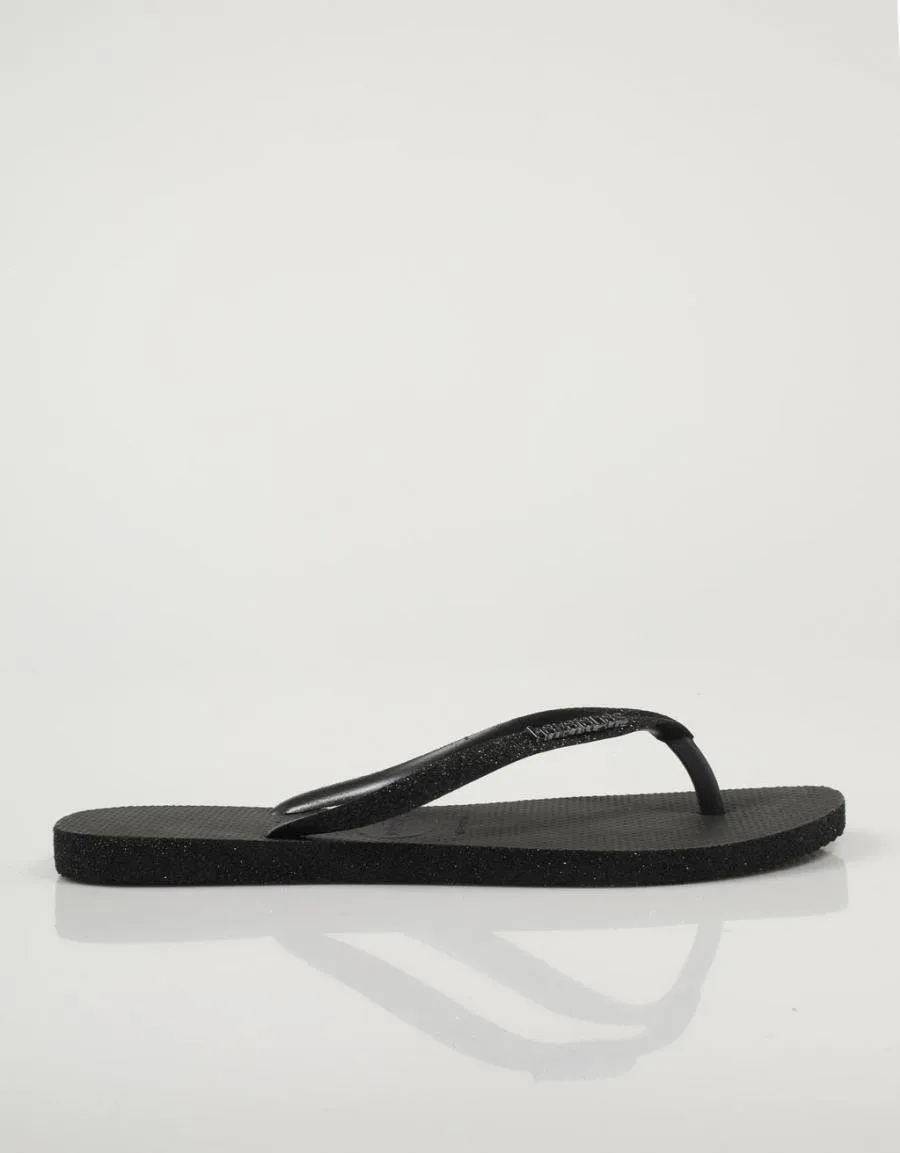  nu pieds HAVAIANAS Slim Sparkle Ii en Noir 79277