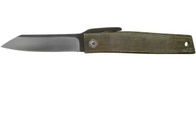 Ohta FK7 Higonokami-navaja, Green Canvas Micarta