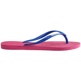 Sandalias Mujer Havaianas Slim Logo Rosada 