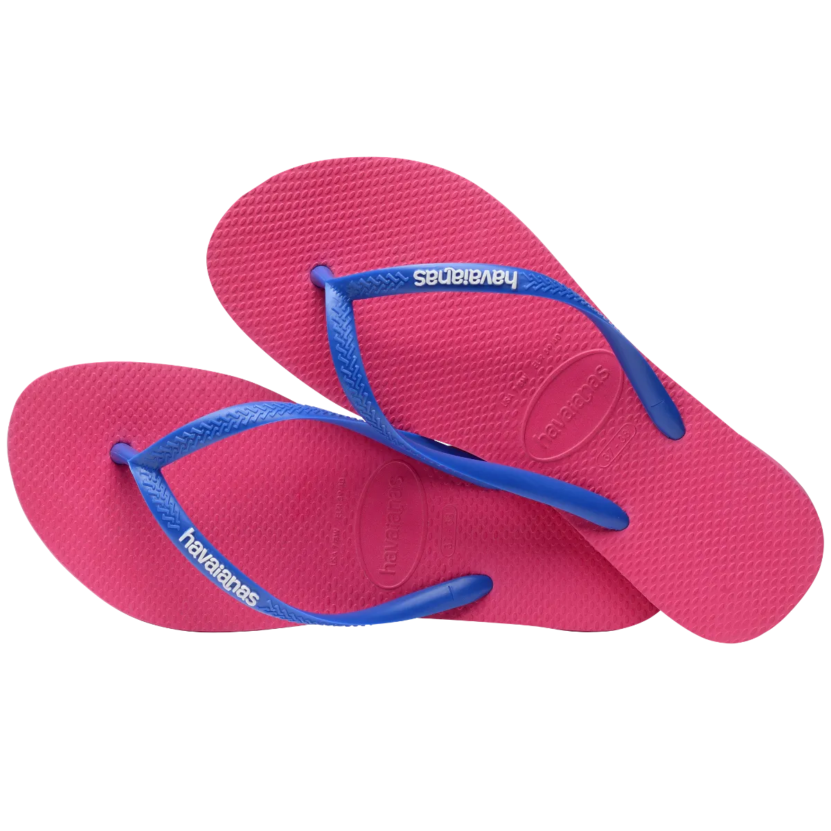 Sandalias Mujer Havaianas Slim Logo Rosada 