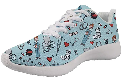 Showudesigns Nurse Print Blue - Zapatilla de enfermera