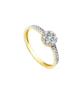 Sortija de Mujer Oro bicolor 18K Jaione